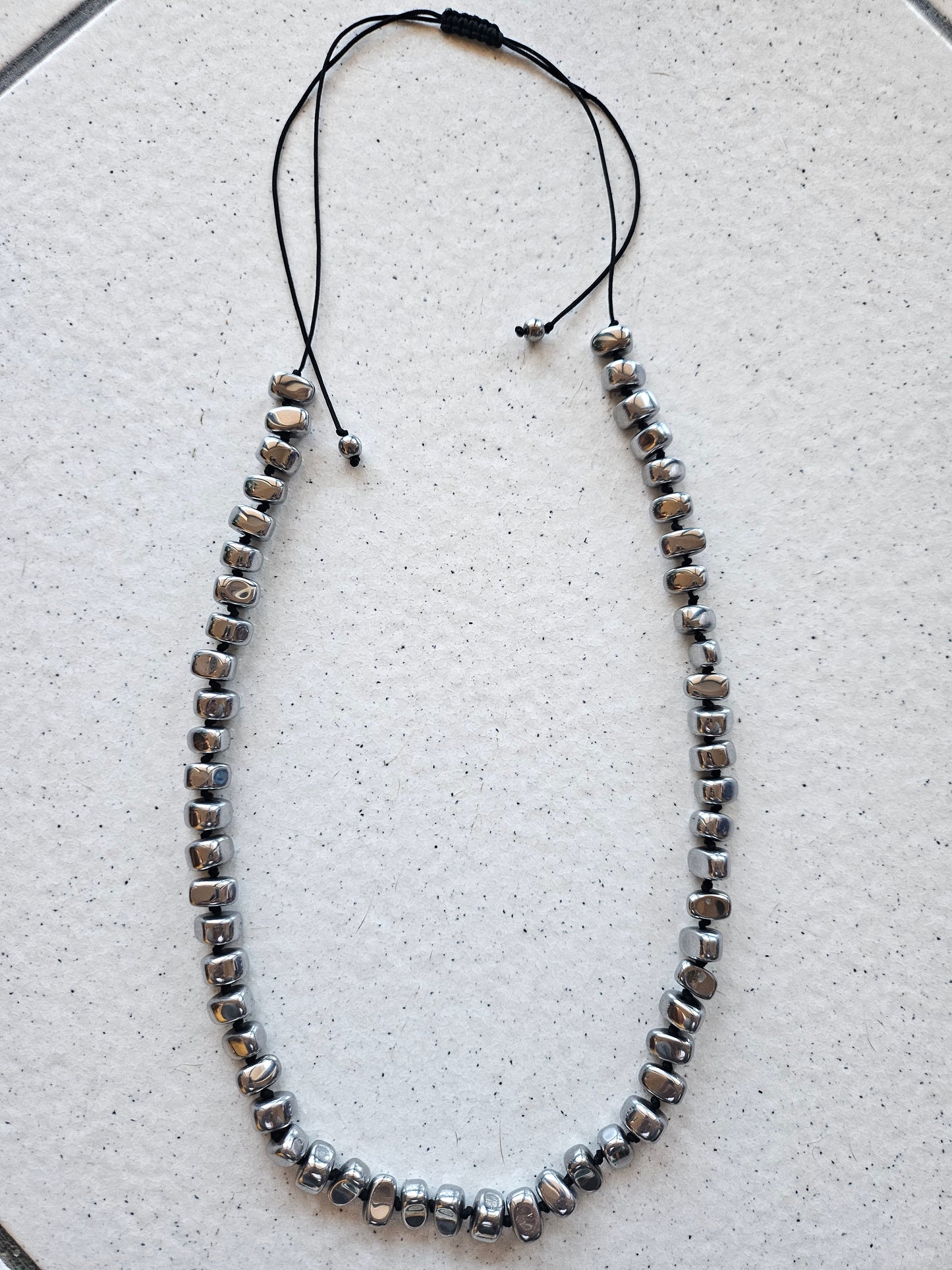 Rock Large Hematite Necklace