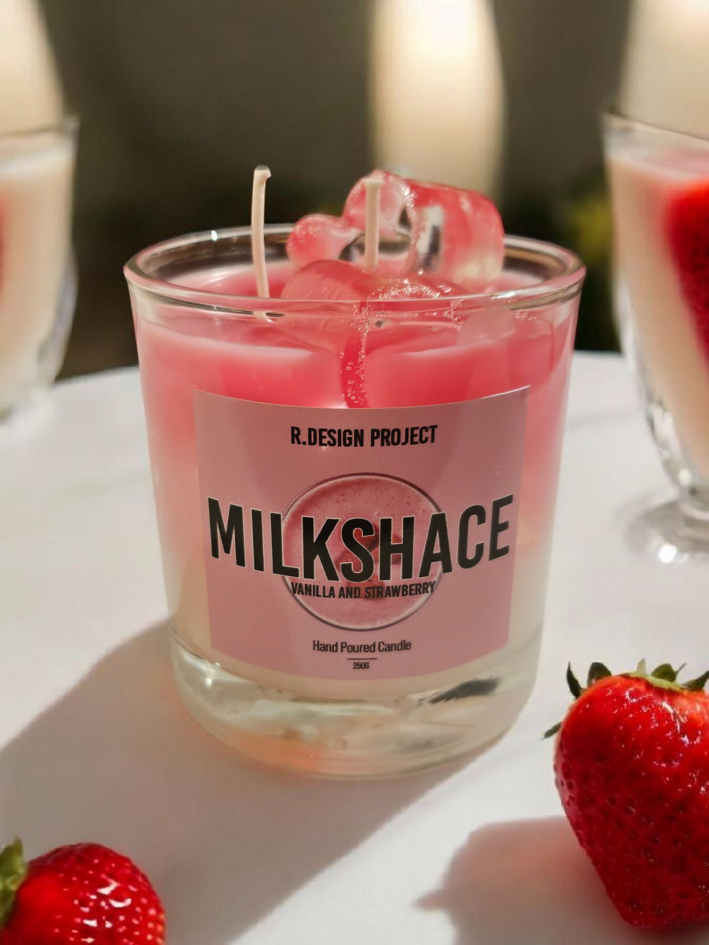 Strawberry Milkshace Candle