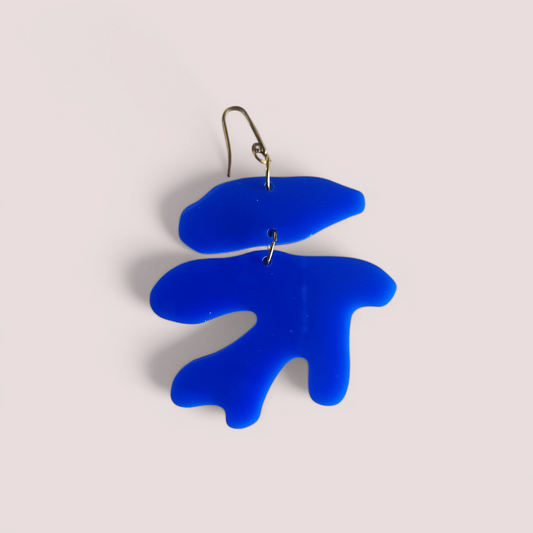 Coral Plexiglass Earrings