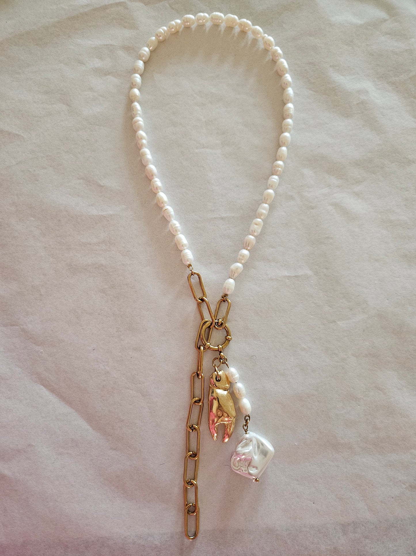 Crab Claw Charm, Endless Summer Necklace