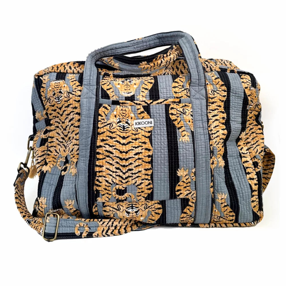 Large travel bag “Poppy Tiger black
