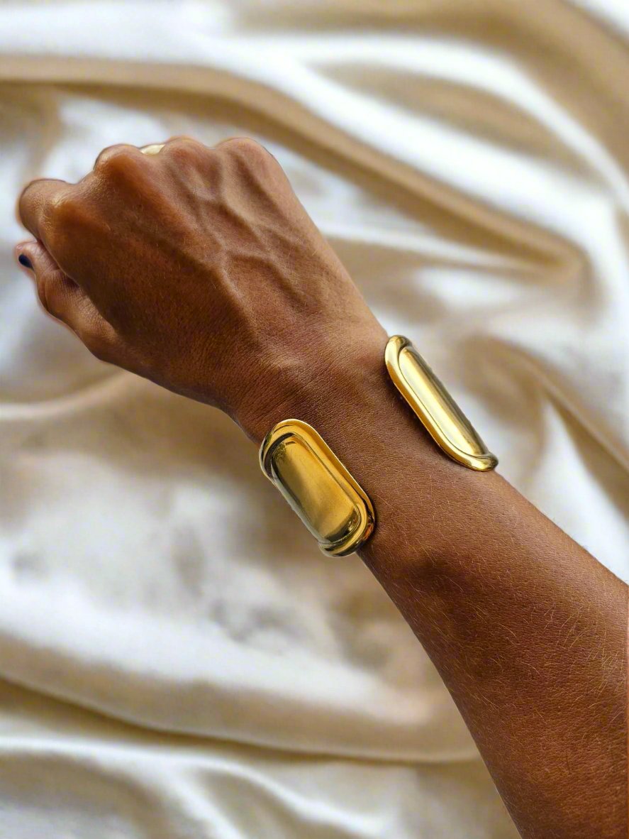 Bracelet Curve Silver and Gold