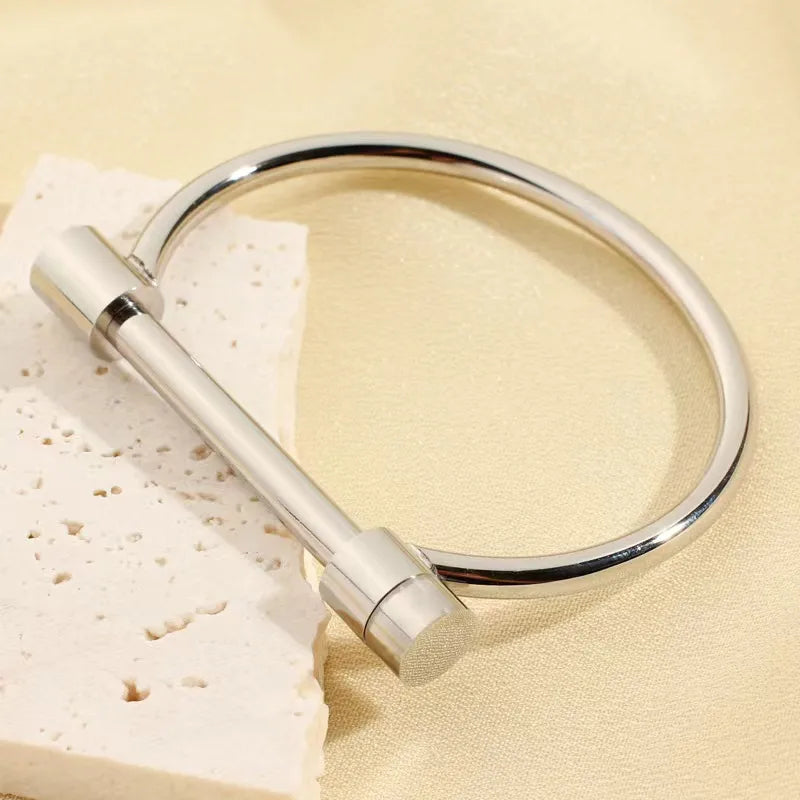 Modern Stainless Steel with Silver Finish Bracelet