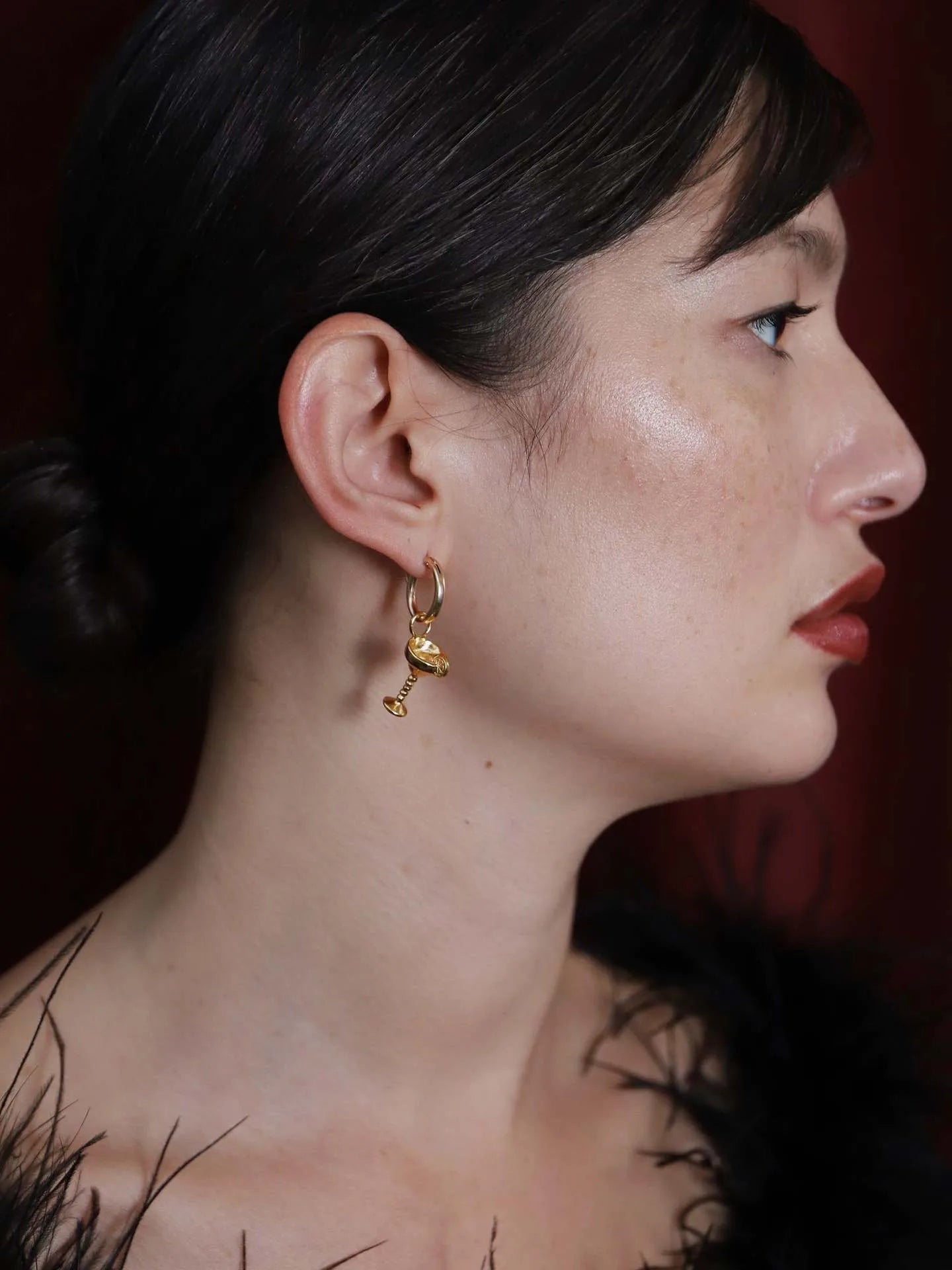 Stainless Steel Margarita Cocktail Earring – Fun & Stylish