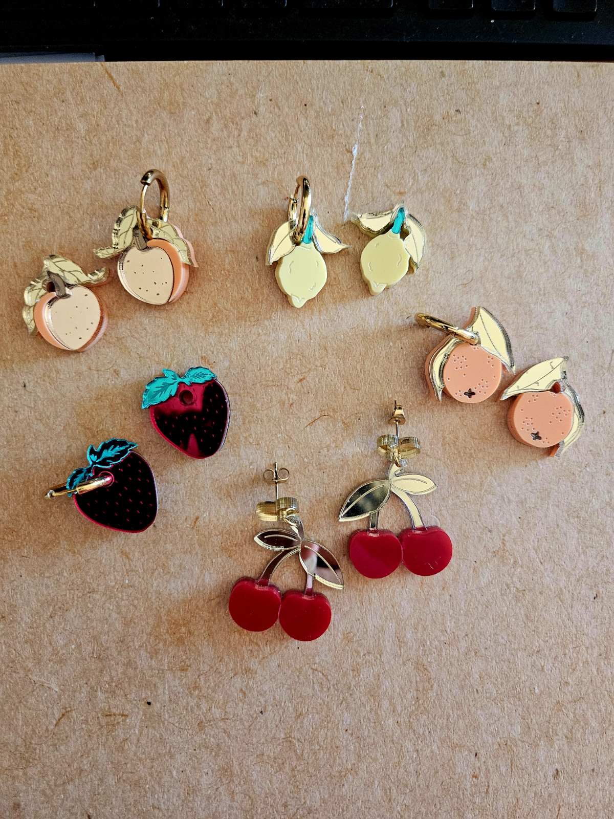 Handmade fruit plexiglass earrings - Create your pair!