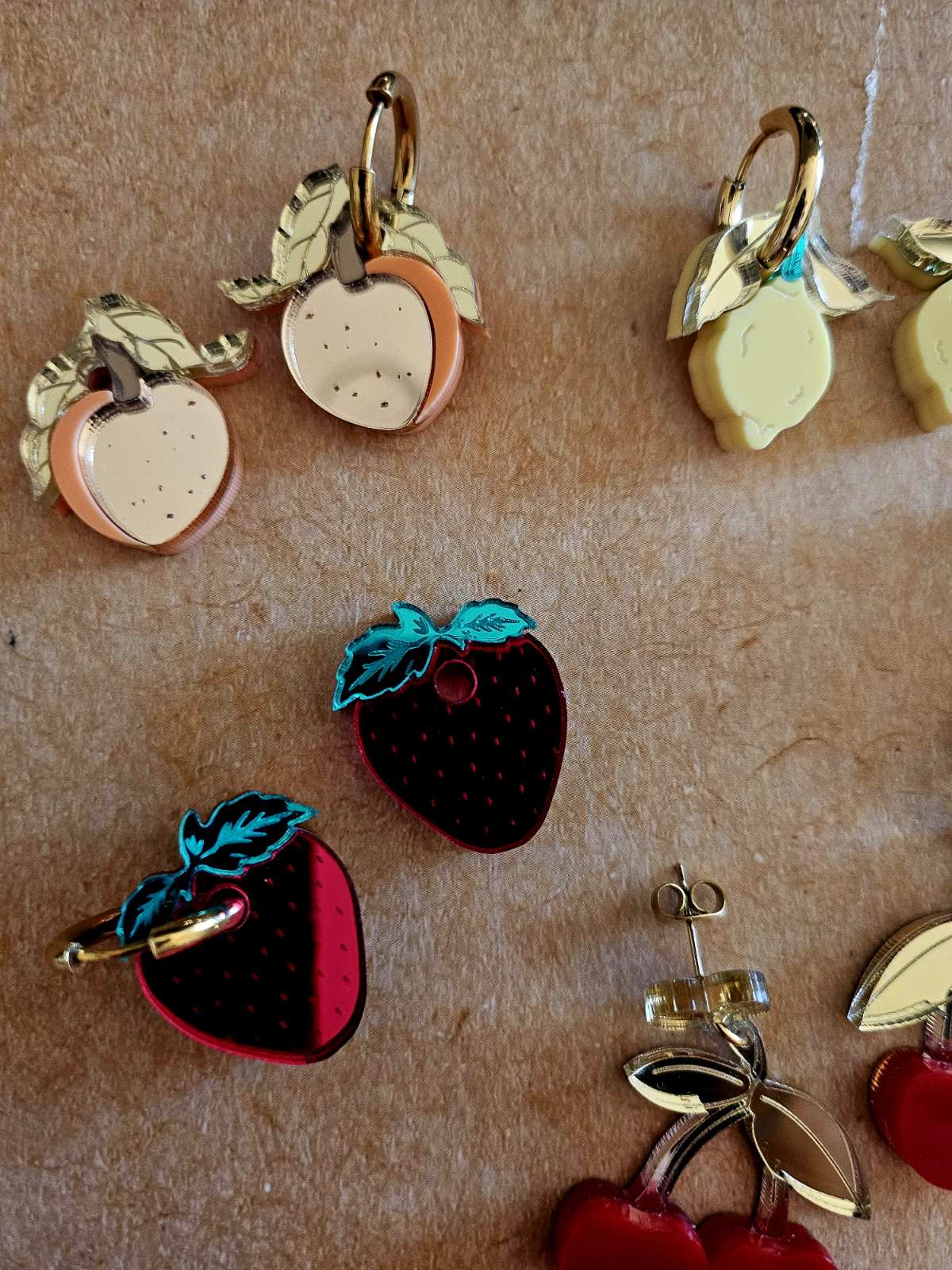 Handmade fruit plexiglass earrings - Create your pair!