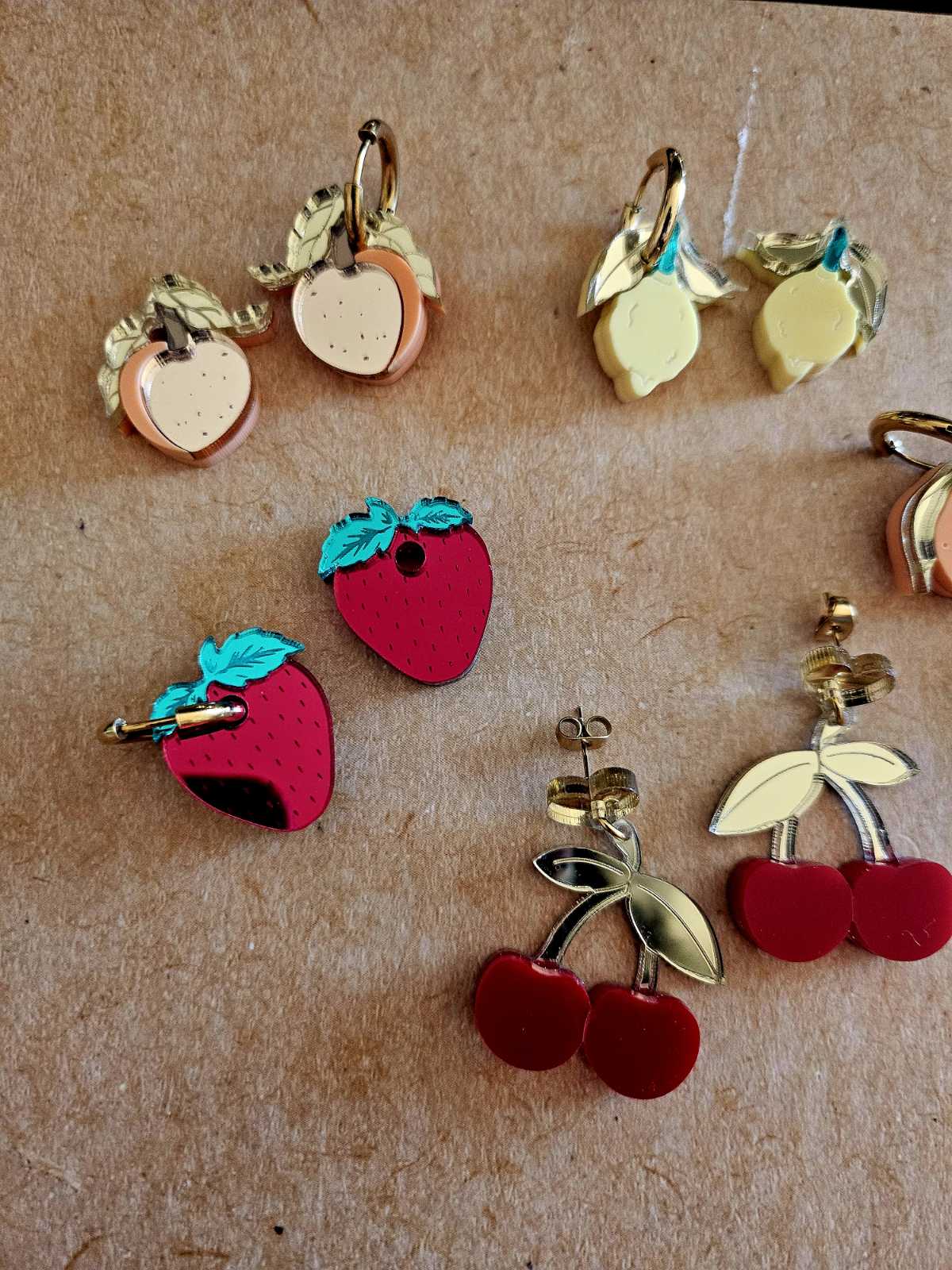 Handmade fruit plexiglass earrings - Create your pair!