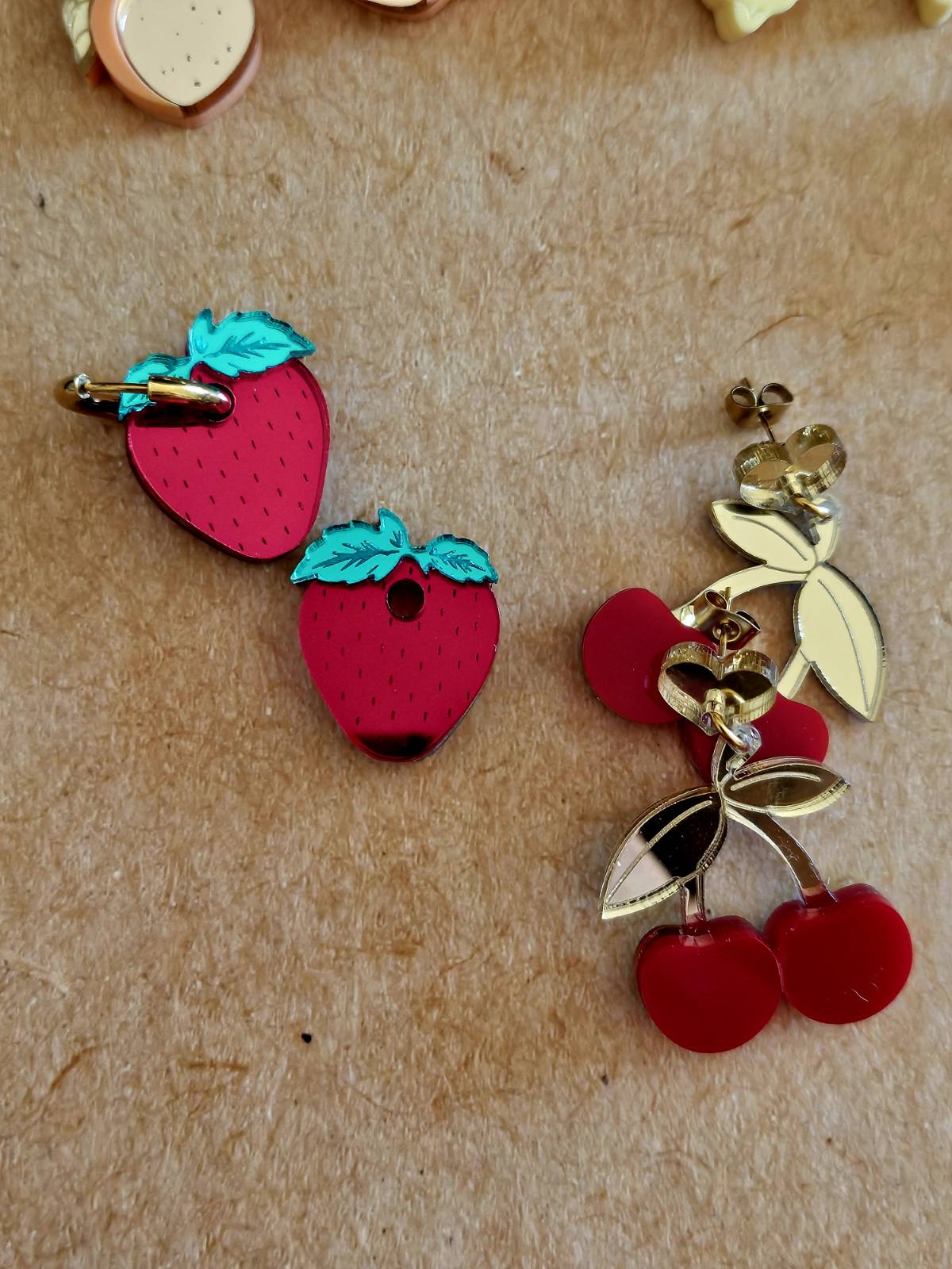 Handmade fruit plexiglass earrings - Create your pair!
