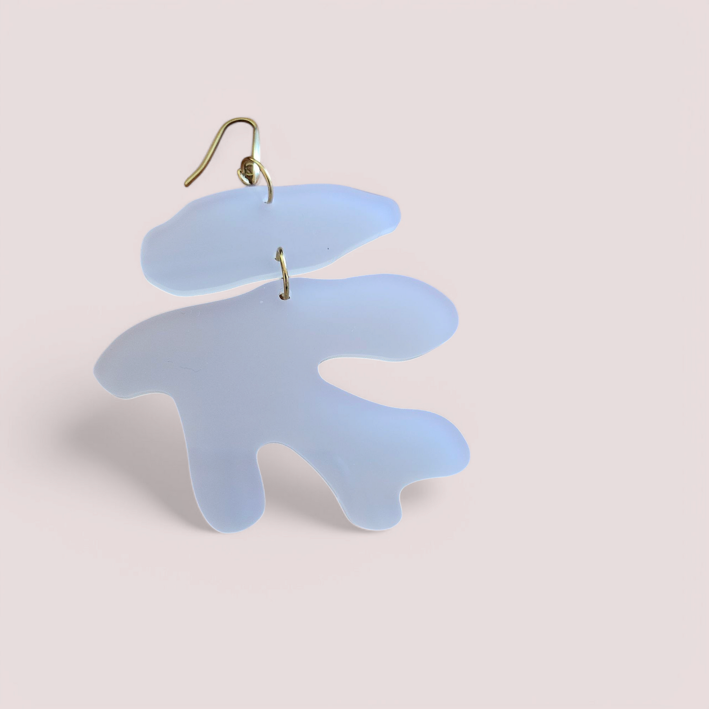 Coral Plexiglass Earrings