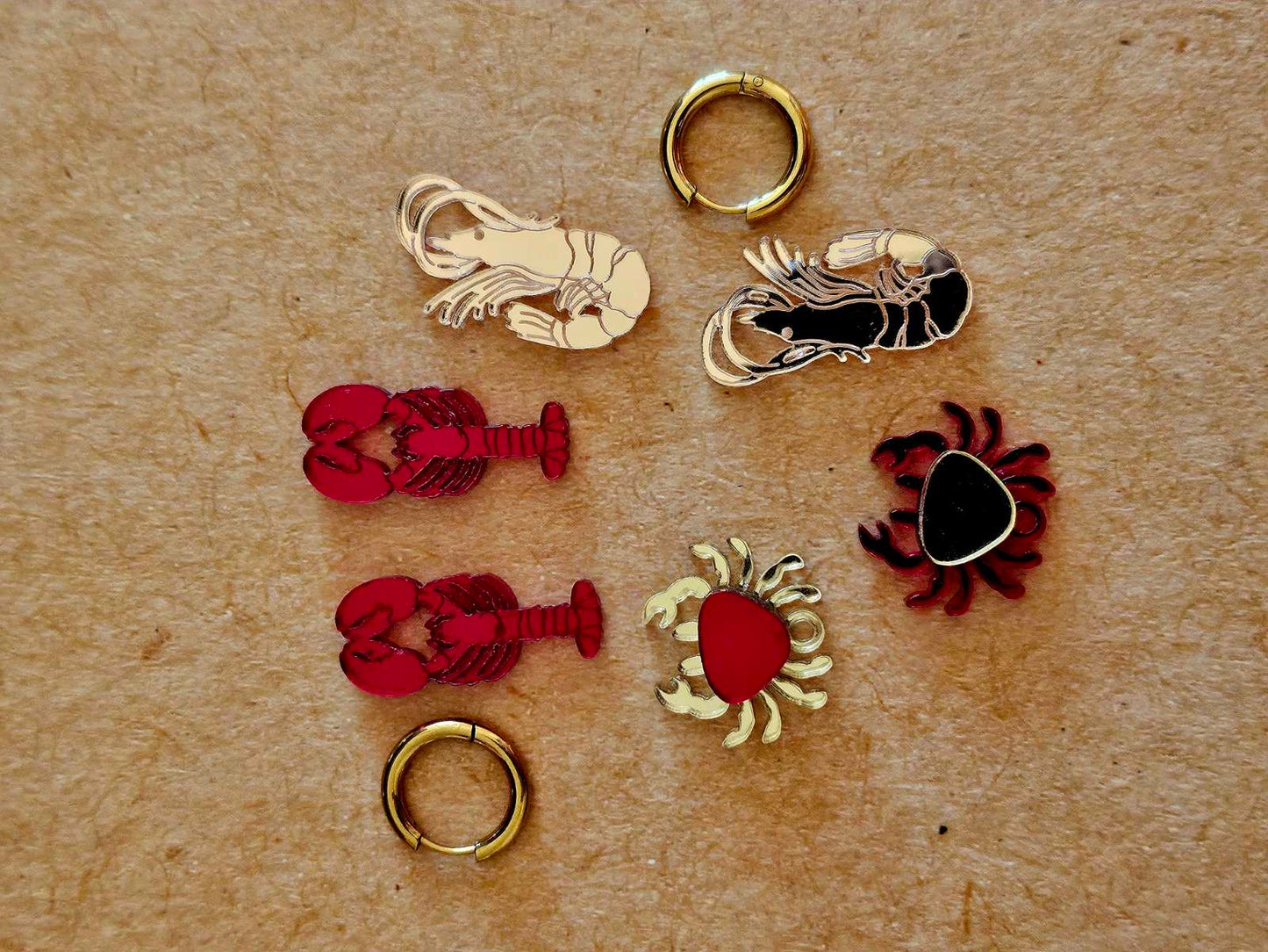 Sea You in Style! 🦐🦀- Plexiglass earrings - Create you pair