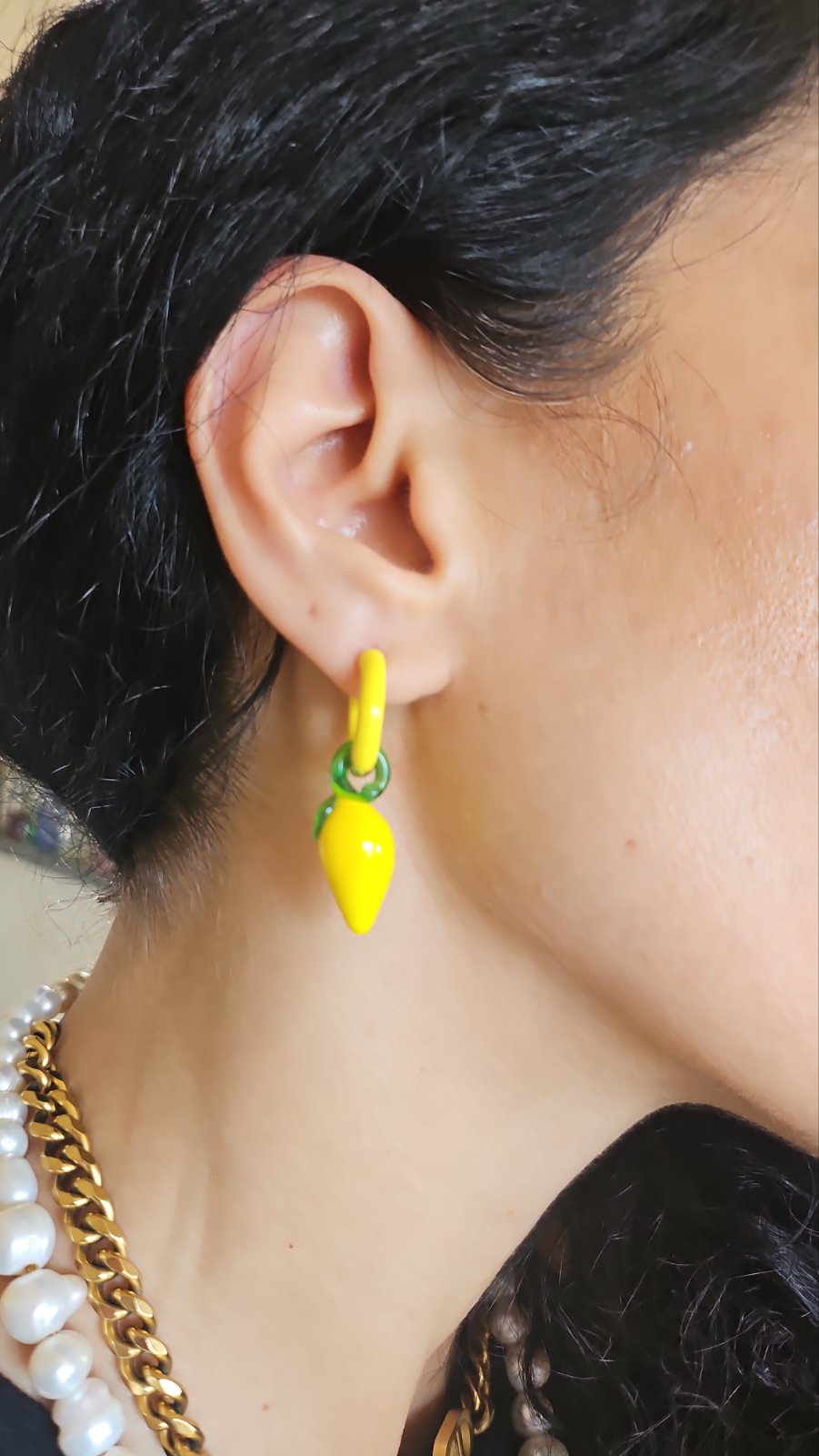 Lemon Splash Earrings
