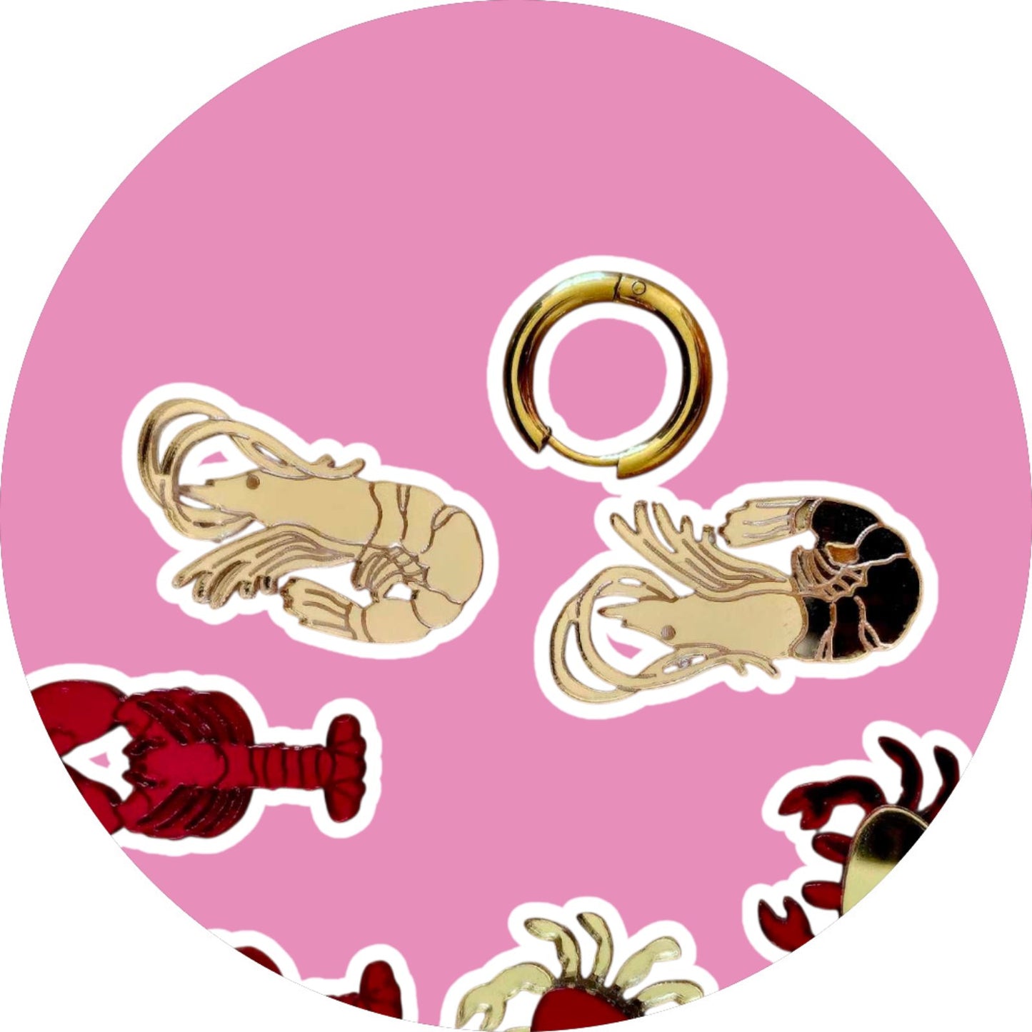 Sea You in Style! 🦐🦀- Plexiglass earrings - Create you pair