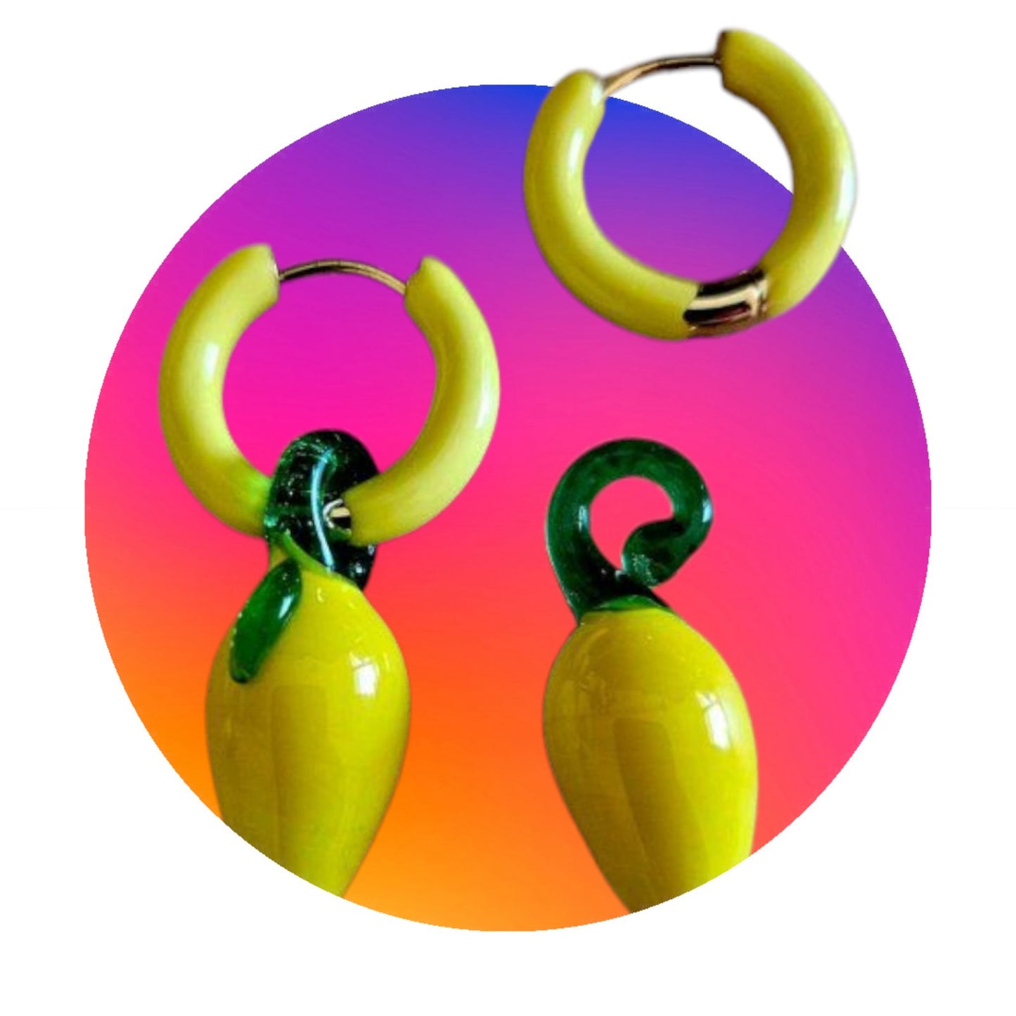 Lemon Splash Earrings