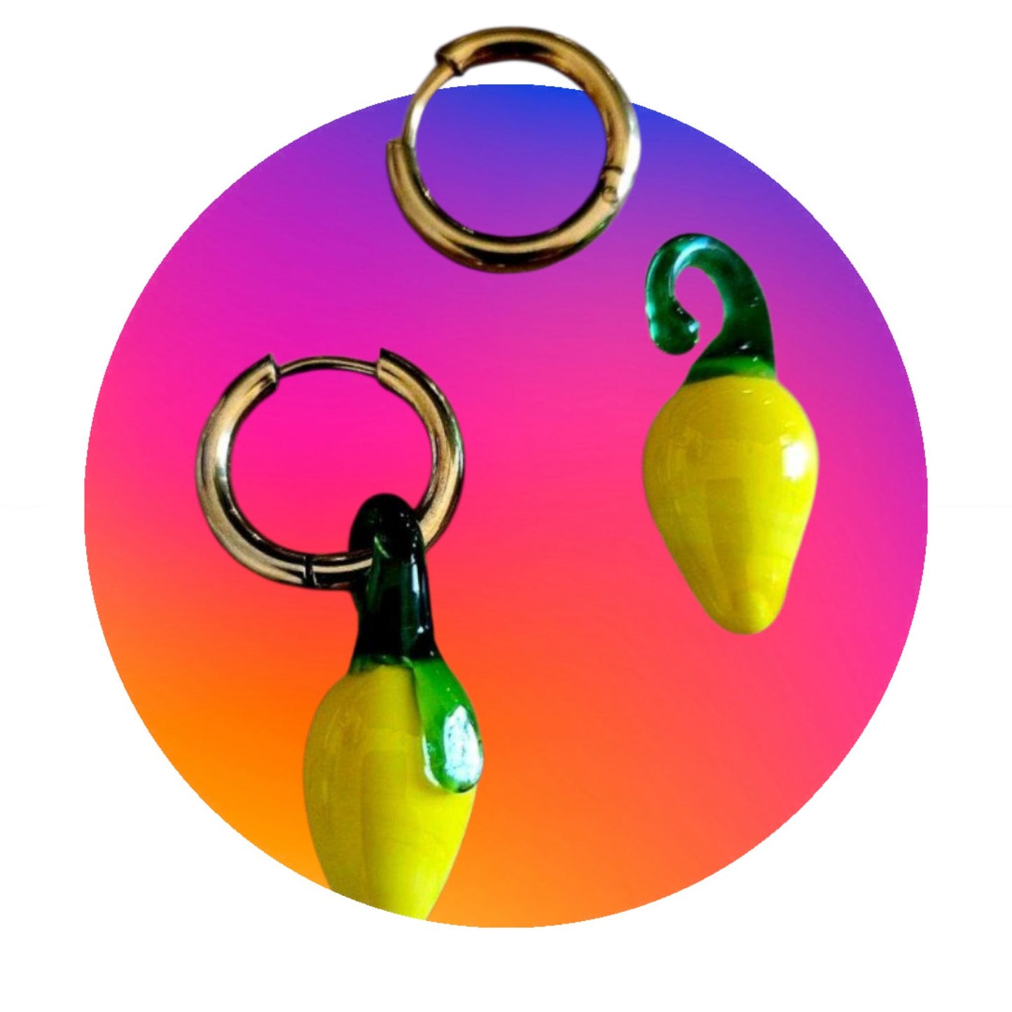Lemon Splash Earrings
