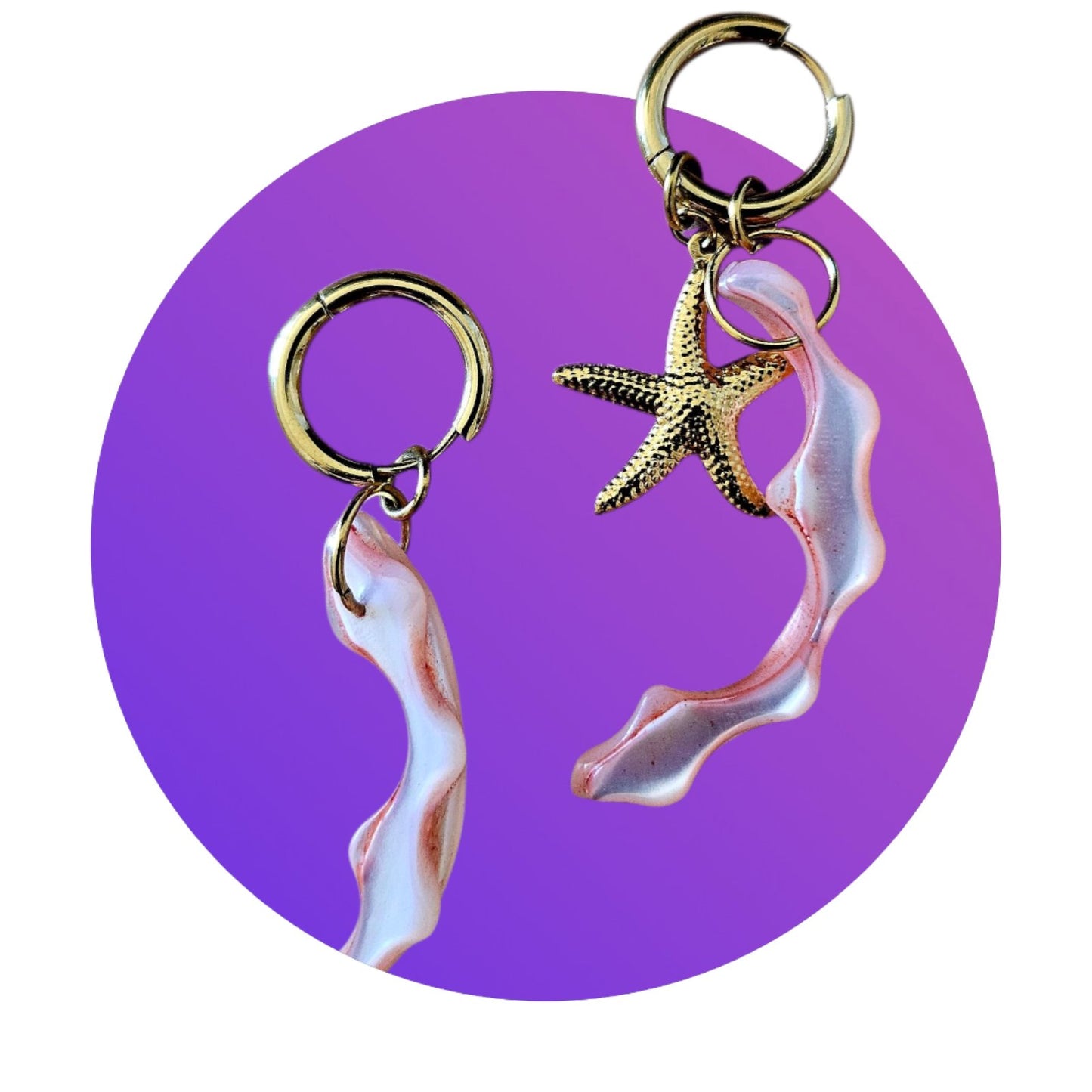 Starfish & Coral Summer Vibes Earrings