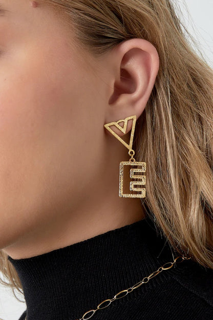 LOVE Gold Earrings