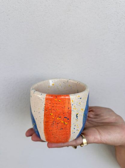 Ceramic Handcrafted Mug Eye Rainbow