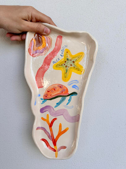 Greek Ceramic Summer Sea Plate