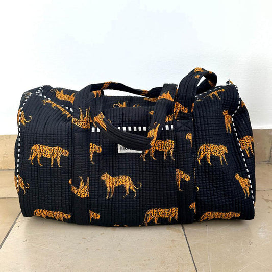 Sport Bag Black Leopard