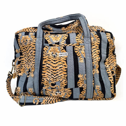 Large travel bag “Poppy Tiger black”