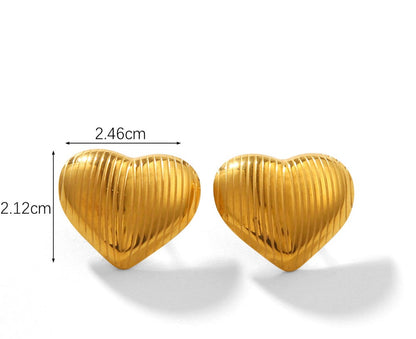 Big Gold Heart ❤️ Earring