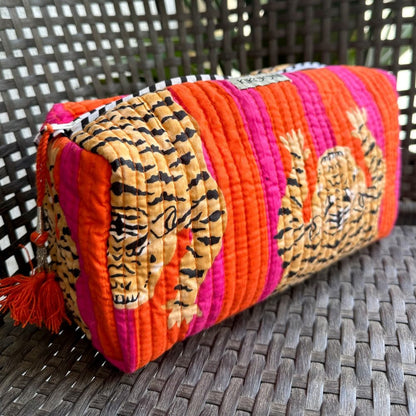 Handmade cosmetic bag “Poppy Tiger”