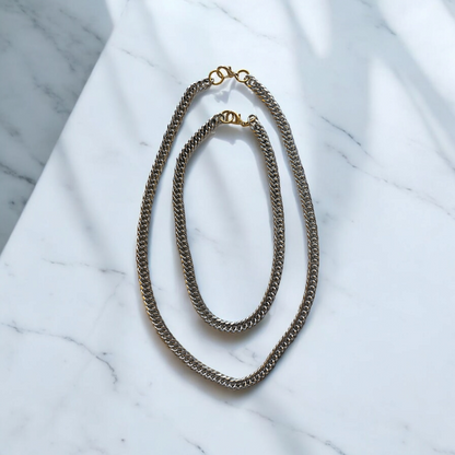 Silver Stainless Steel Chain ⛓️ Necklace