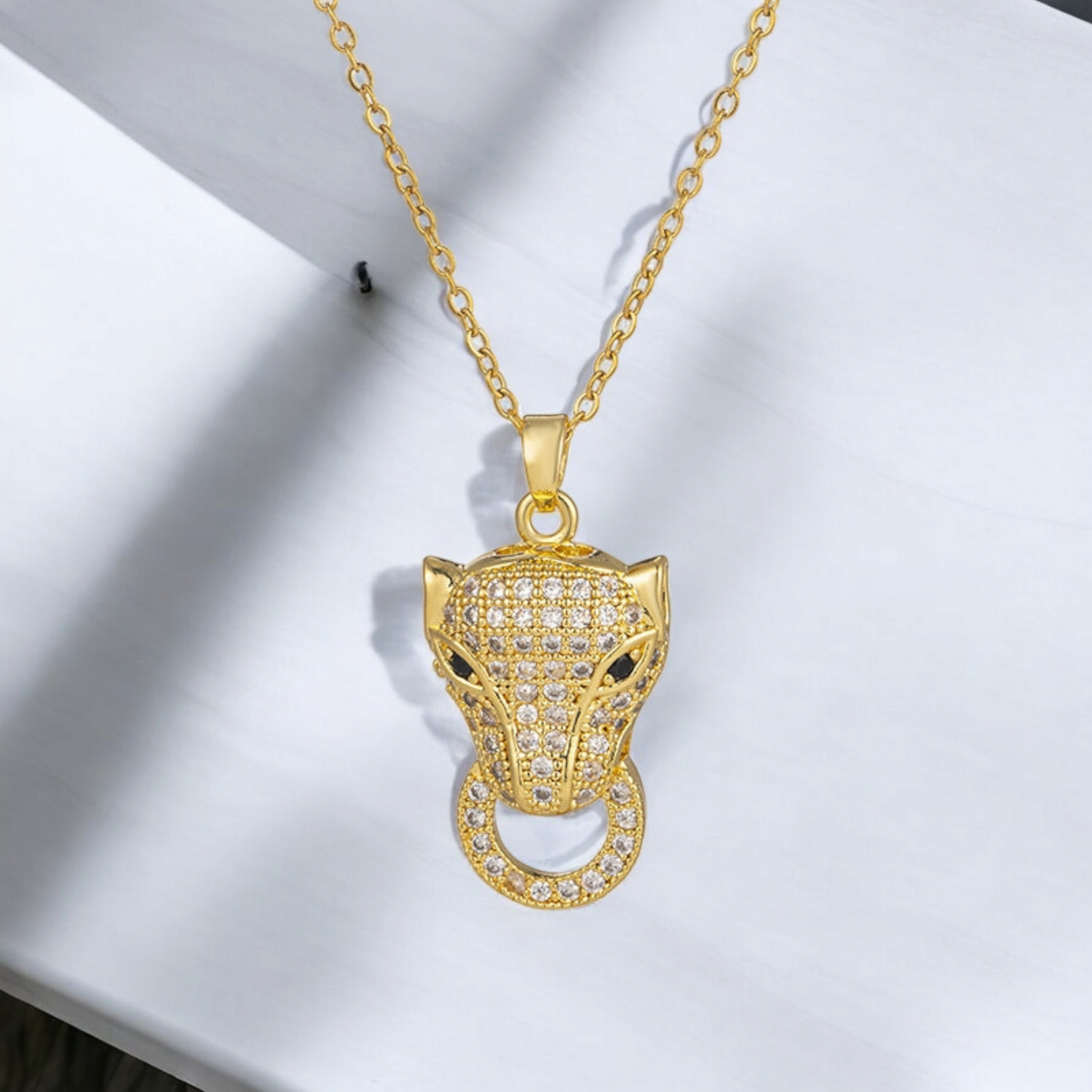 Gold Panther Necklace