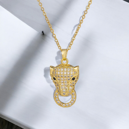 Gold Panther Necklace