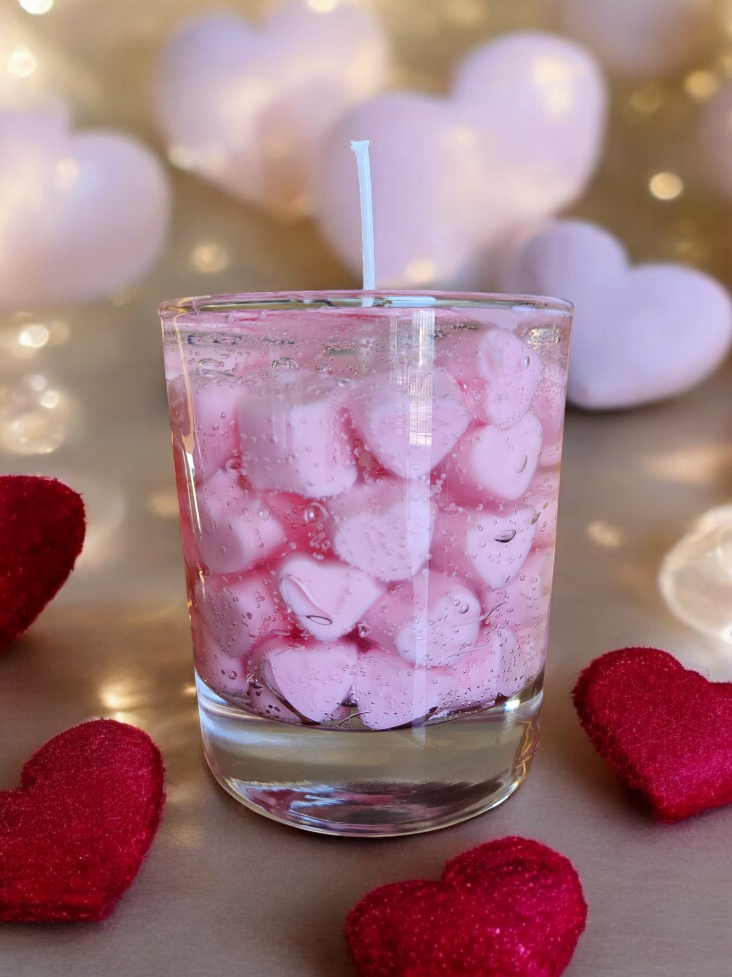 Love Gel Candle Pink