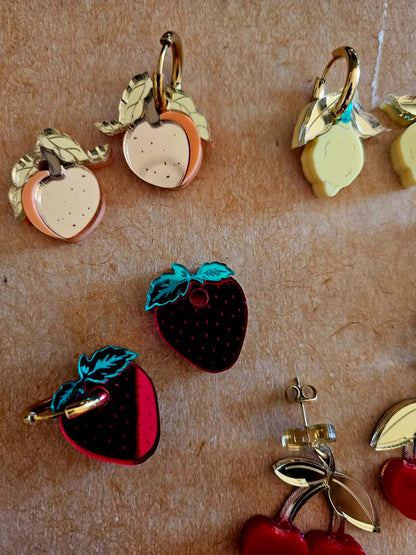 Handmade fruit plexiglass earrings - Create your pair!