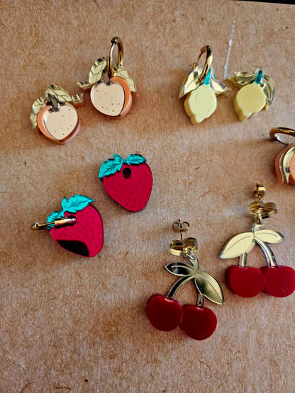 Handmade fruit plexiglass earrings - Create your pair!