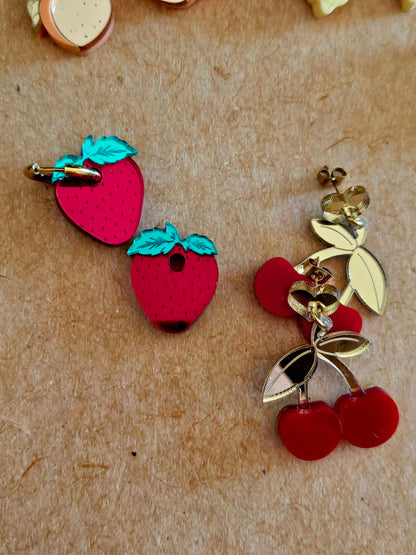 Handmade fruit plexiglass earrings - Create your pair!