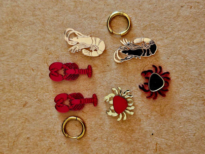Sea You in Style! 🦐🦀- Plexiglass earrings - Create you pair