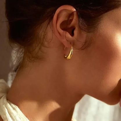 Small Golden Hoops Earrings