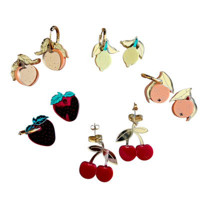 Handmade fruit plexiglass earrings - Create your pair!